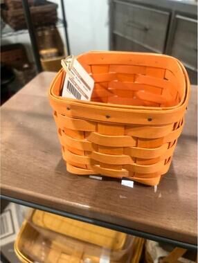 Longaberger basket orange square